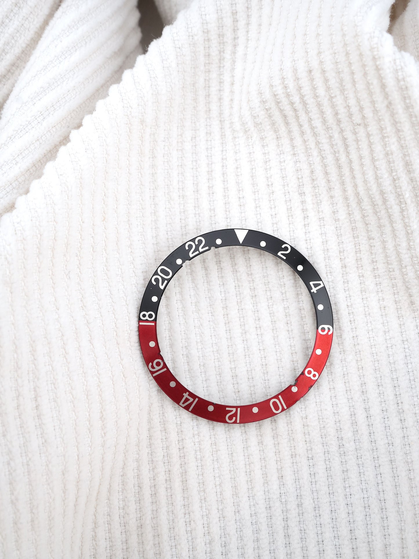Rolex Black and Red Inlay (faded serif “Coke”) for GMT-Master 16700 | 16710 | 16760