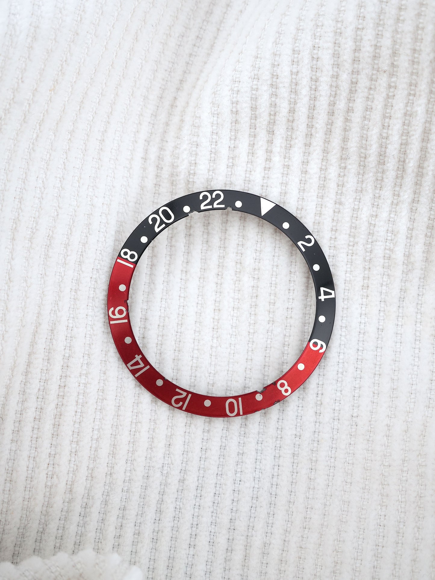 Rolex Black and Red Inlay (faded serif “Coke”) for GMT-Master 16700 | 16710 | 16760