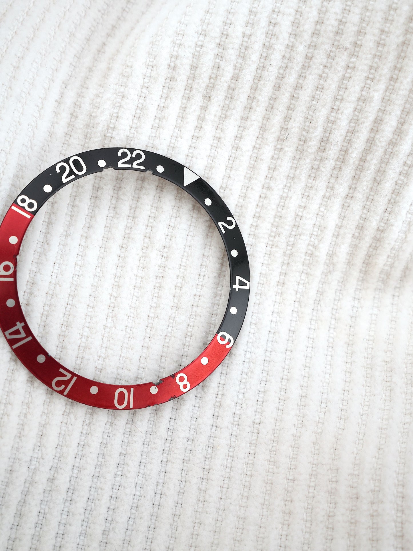 Rolex Black and Red Inlay (faded serif “Coke”) for GMT-Master 16700 | 16710 | 16760