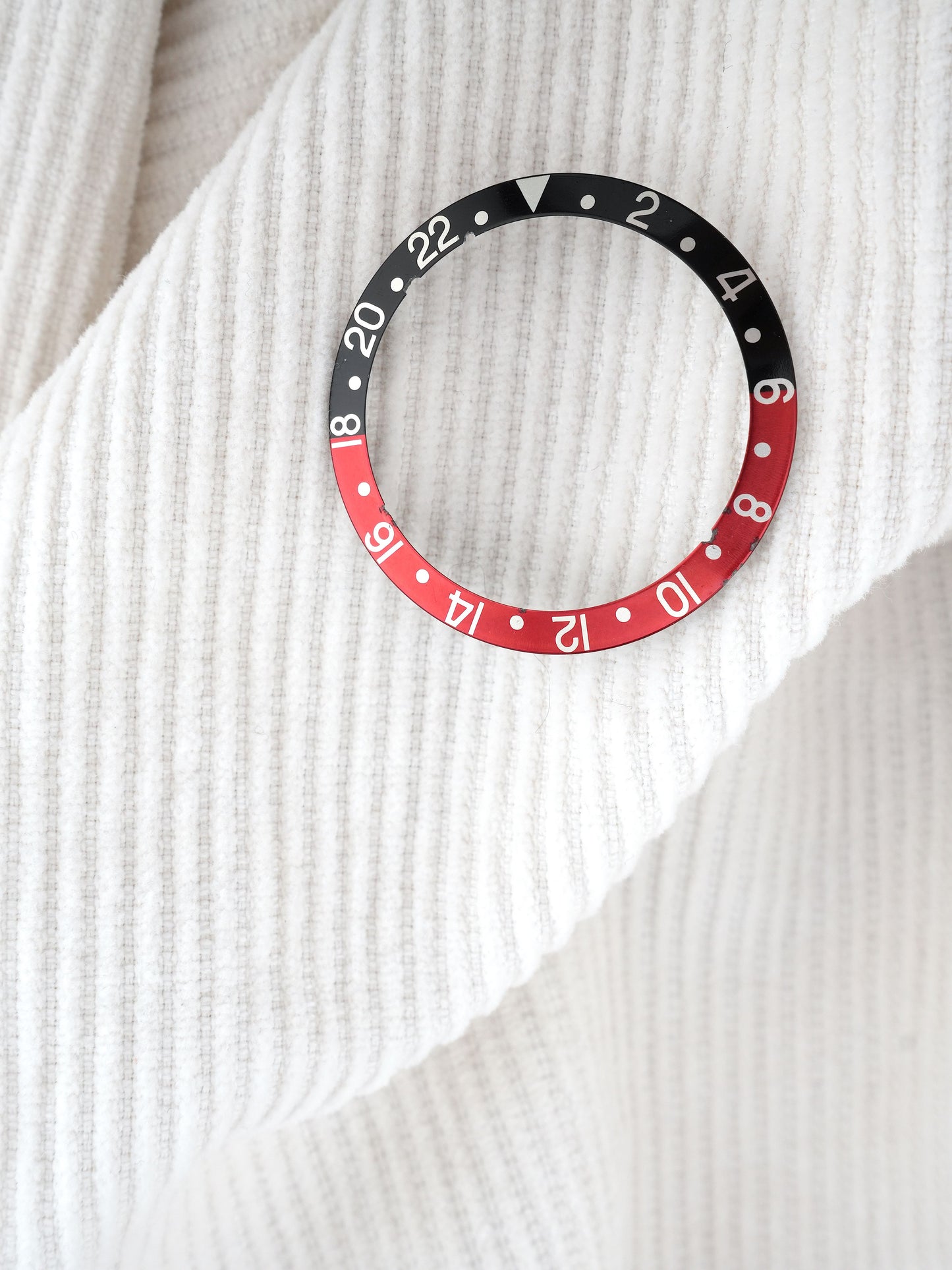 Rolex Black and Red Inlay (faded serif “Coke”) for GMT-Master 16700 | 16710 | 16760