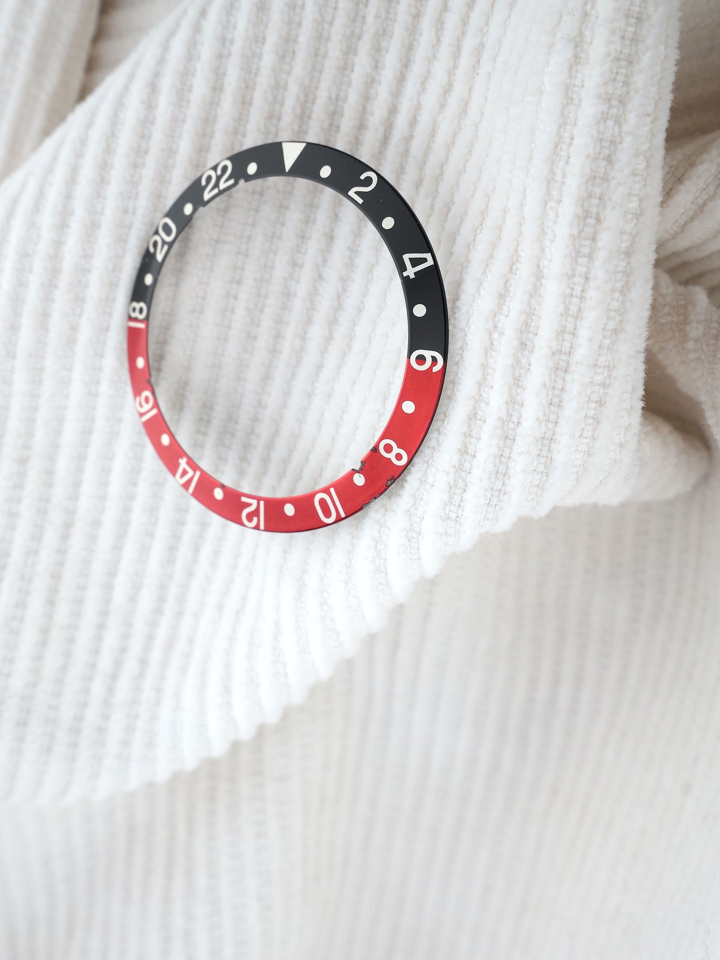 Rolex Black and Red Inlay (faded serif “Coke”) for GMT-Master 16700 | 16710 | 16760