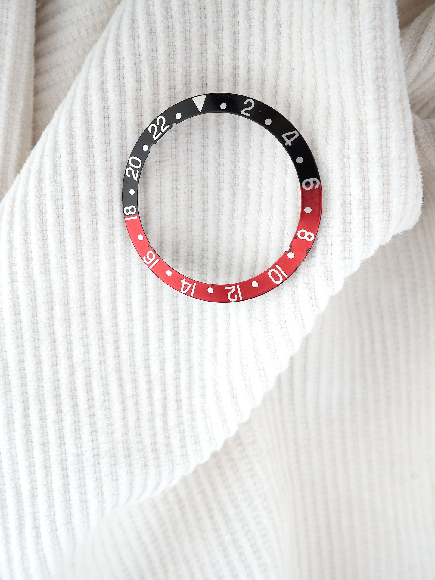 Rolex Black and Red Inlay (faded serif “Coke”) for GMT-Master 16700 | 16710 | 16760