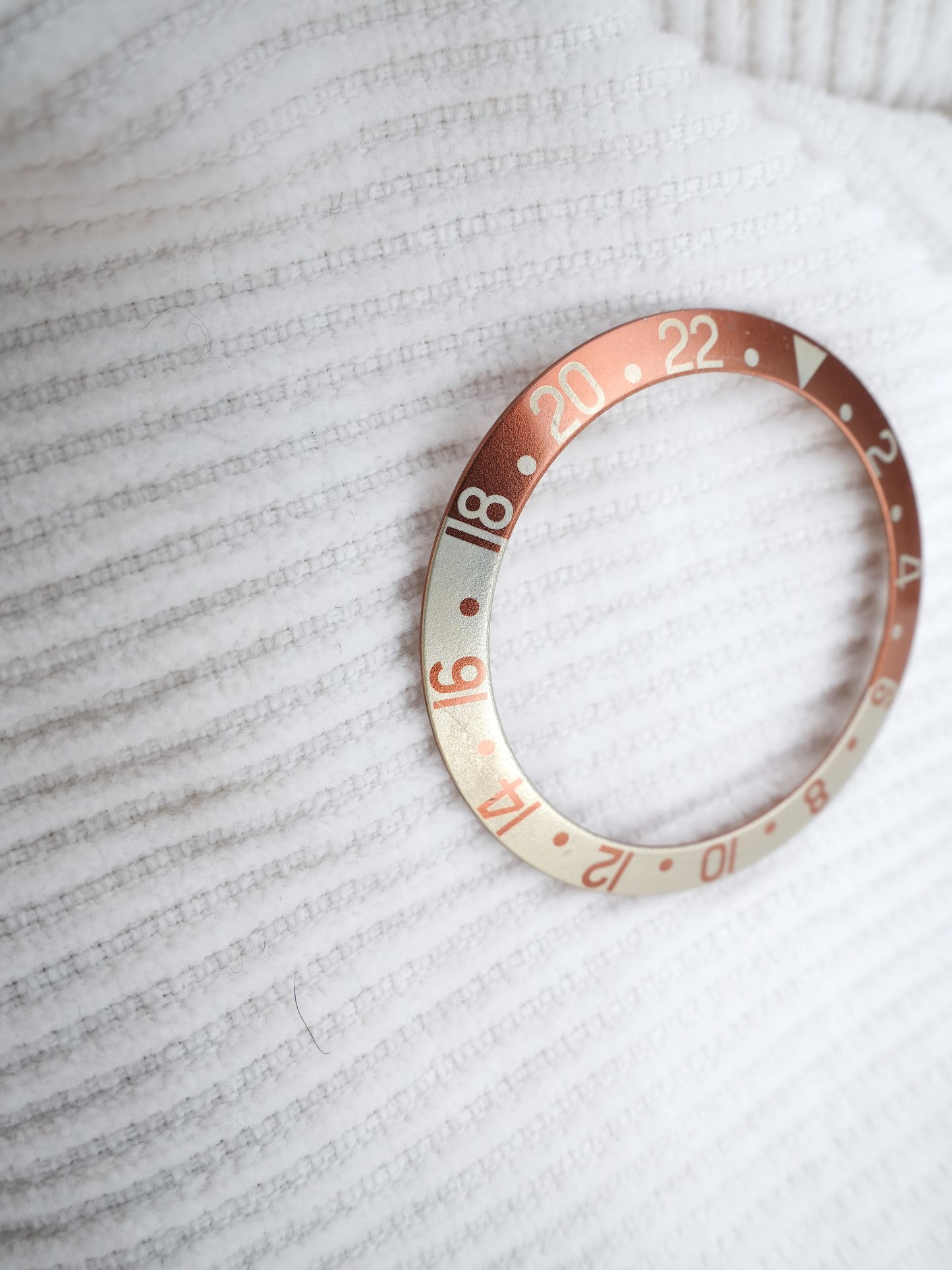 Rolex Insert Tiger Eye Faded Thin Font for GMT-Master 1675/3 | 1675/8 | 16753 Plexi