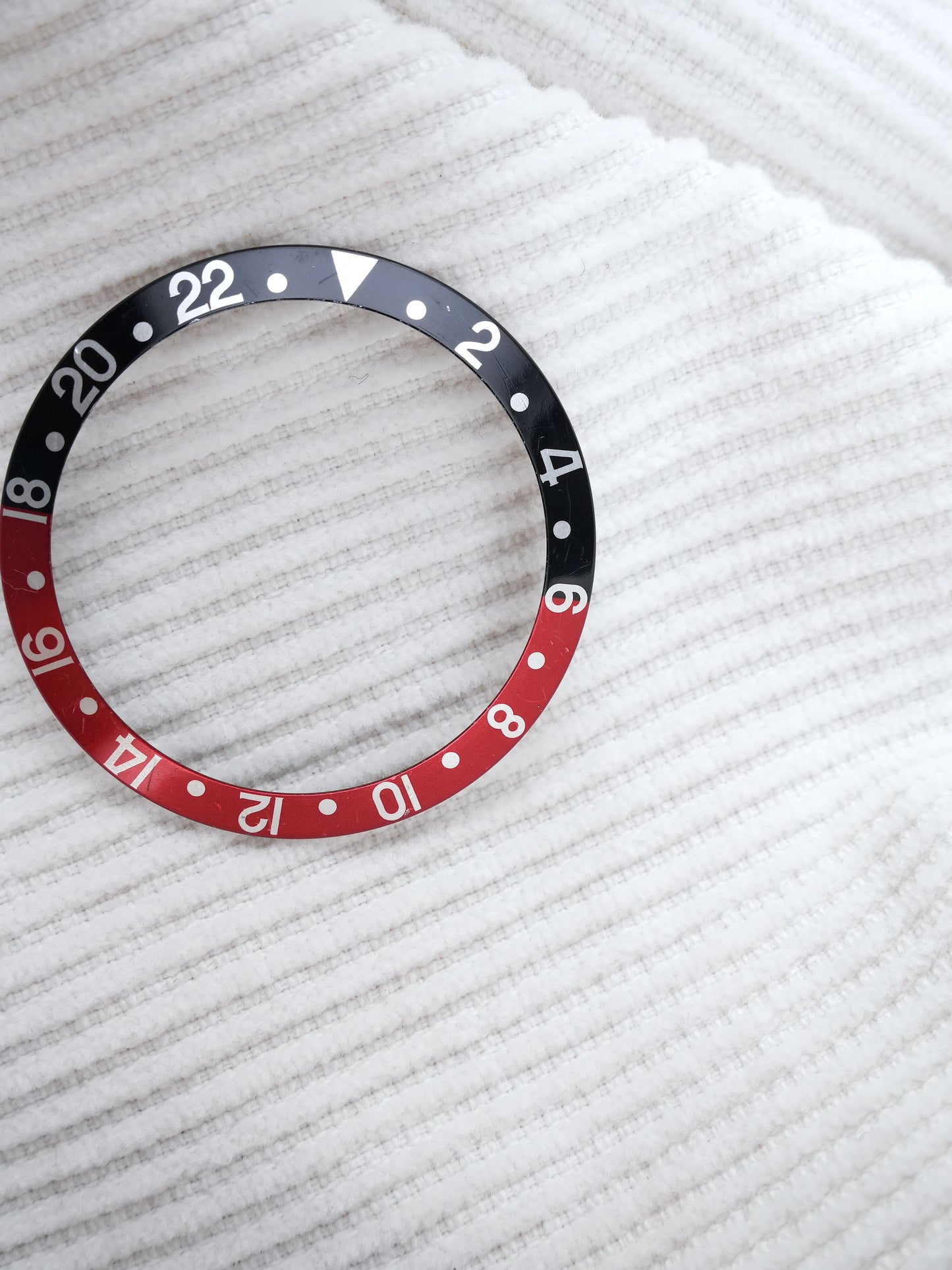 Rolex Black and Red Inlay (faded serif “Coke”) for GMT-Master 16700 | 16710 | 16760