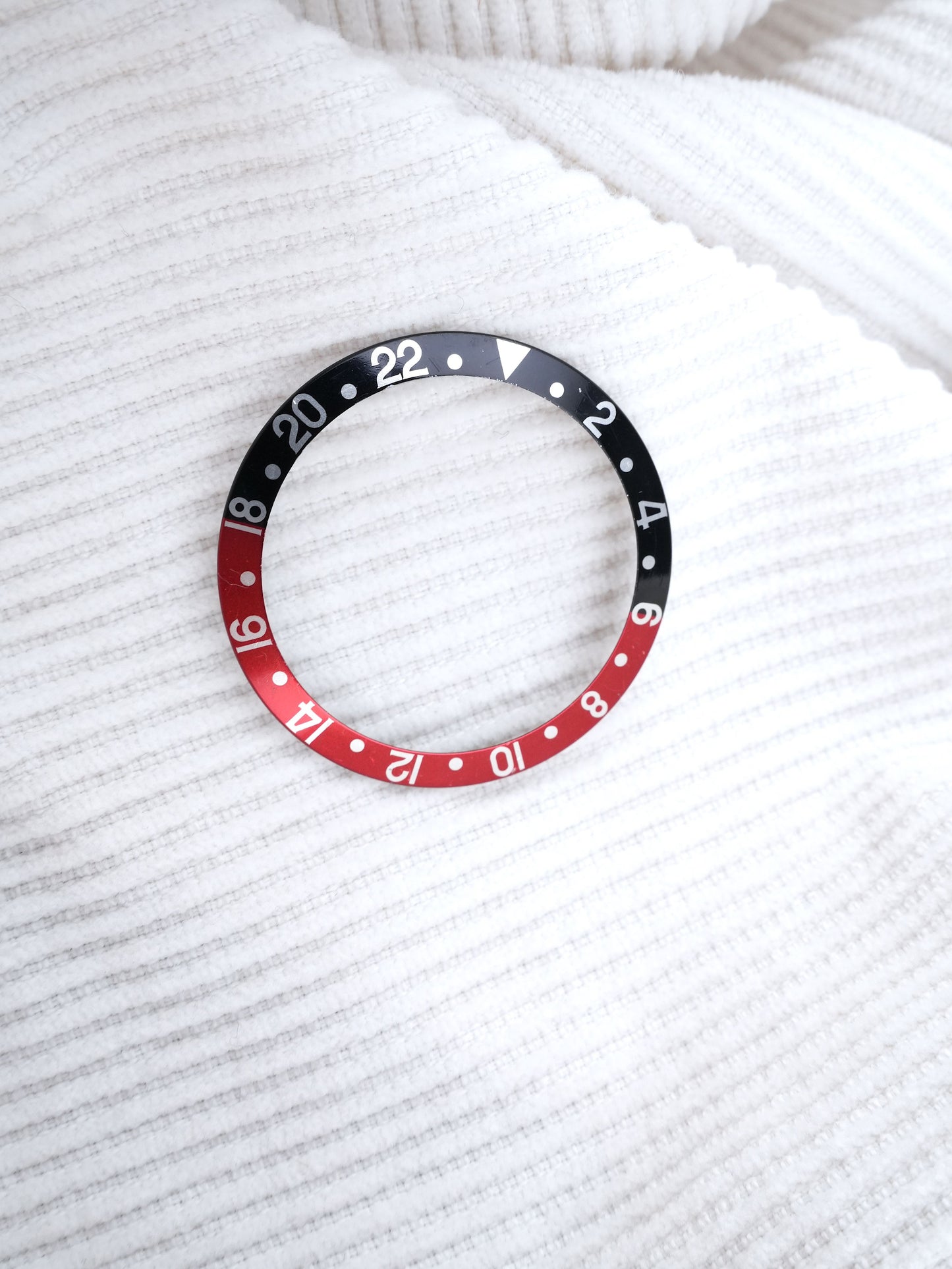 Rolex Black and Red Inlay (faded serif “Coke”) for GMT-Master 16700 | 16710 | 16760