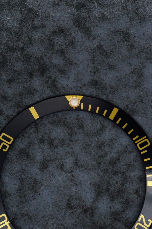 Rolex Inlay | Insert | Einlage schwarz für Submariner 16808 | 16613 | 16618 Tritium