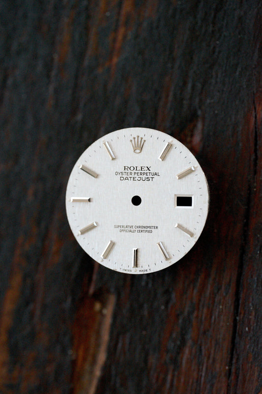 Rolex "Silver Linen Dial" für Oyster Perpetual Datejust 36mm Tritium 16234 | 16014 | 16200