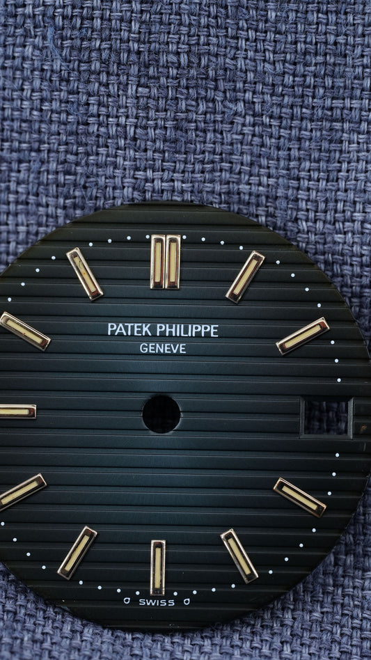 Patek Philippe blue Sigma dial for Nautilus white gold 3800G | platinum 3800P | 3800J tritium steel version