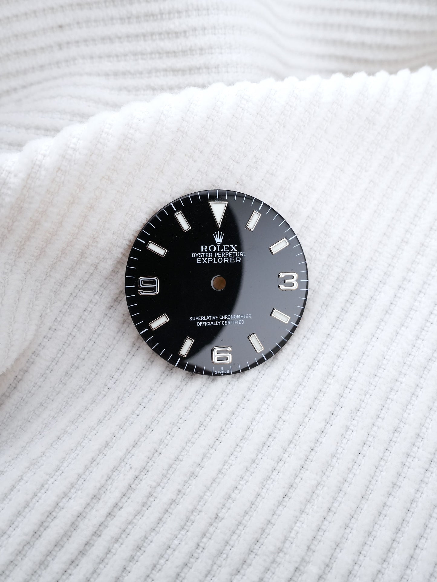 Rolex Explorer 14270 Zifferblatt Schwarz „SWISS Only“ Luminova