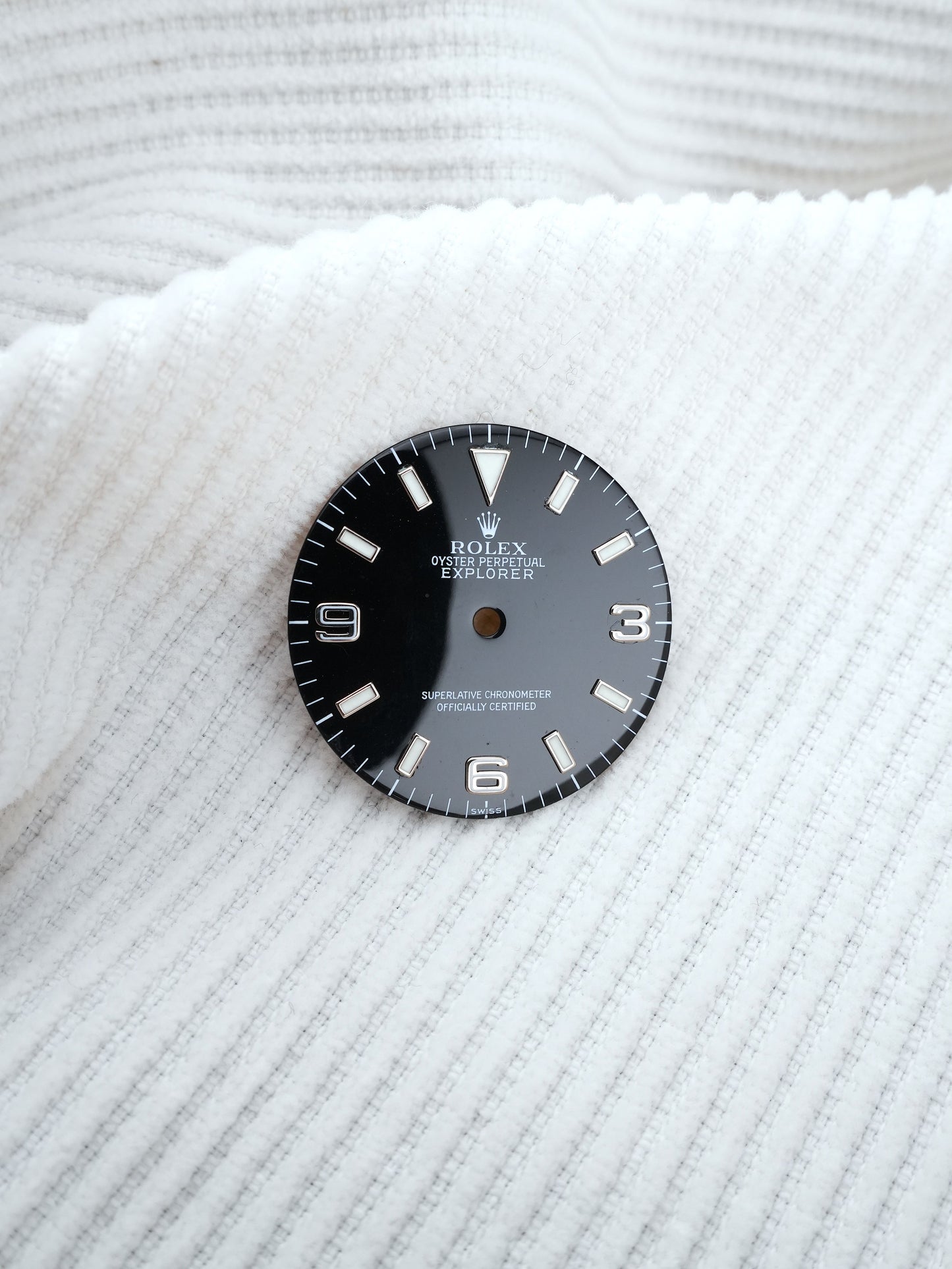 Rolex Explorer 14270 Zifferblatt Schwarz „SWISS Only“ Luminova