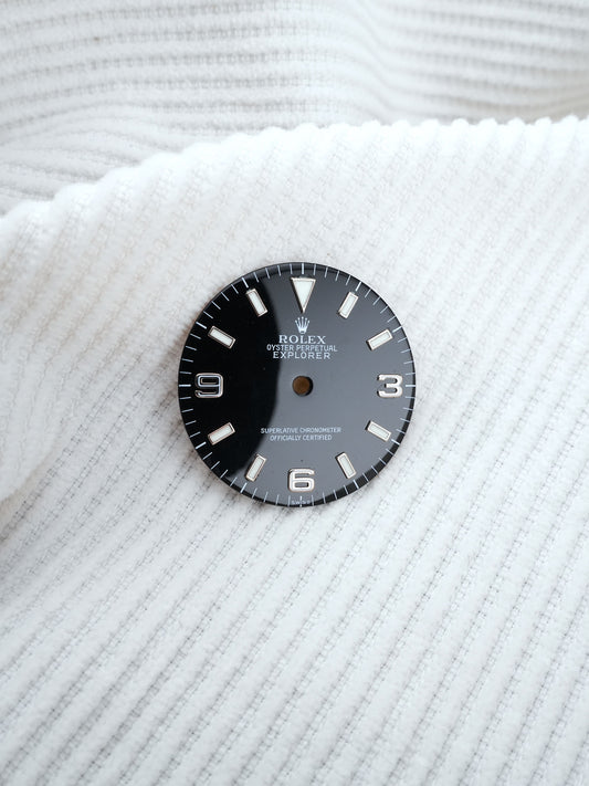 Rolex Explorer 14270 Zifferblatt Schwarz „SWISS Only“ Luminova