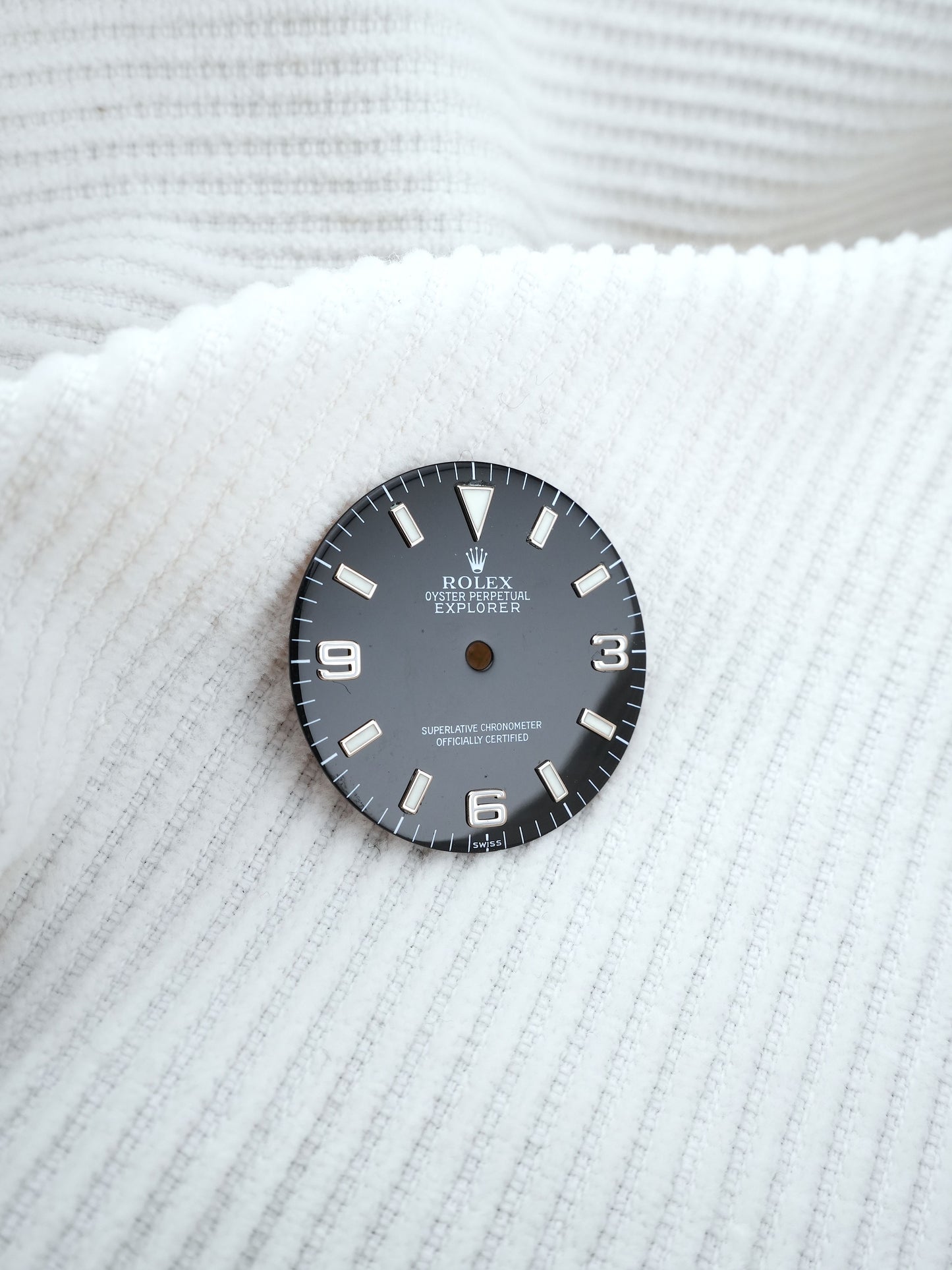 Rolex Explorer 14270 Zifferblatt Schwarz „SWISS Only“ Luminova