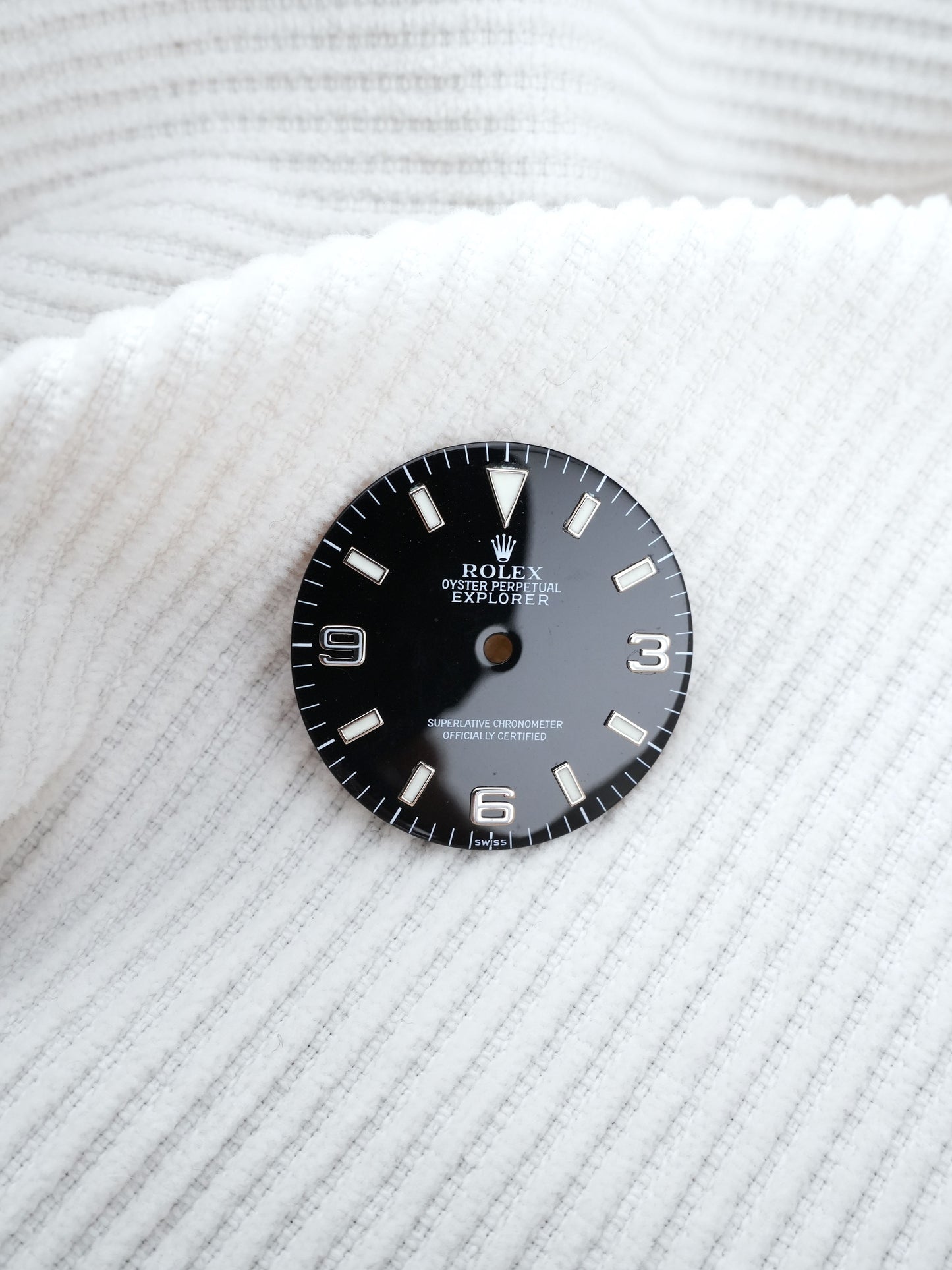 Rolex Explorer 14270 Zifferblatt Schwarz „SWISS Only“ Luminova