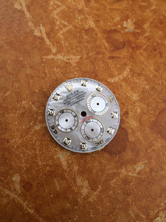 Rolex Diamond Dial white mother-of-pearl for Cosmograph Daytona 116523 | 116528 | 116503 | 116508