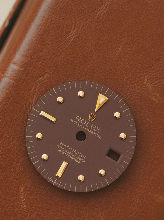Rolex matte brown Nipple dial for GMT-Master 1675/8 | 1675/3
