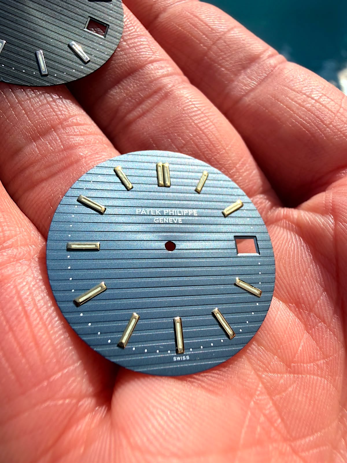 Patek Philippe Dial Light Blue “Swiss Only” for Nautilus 3700