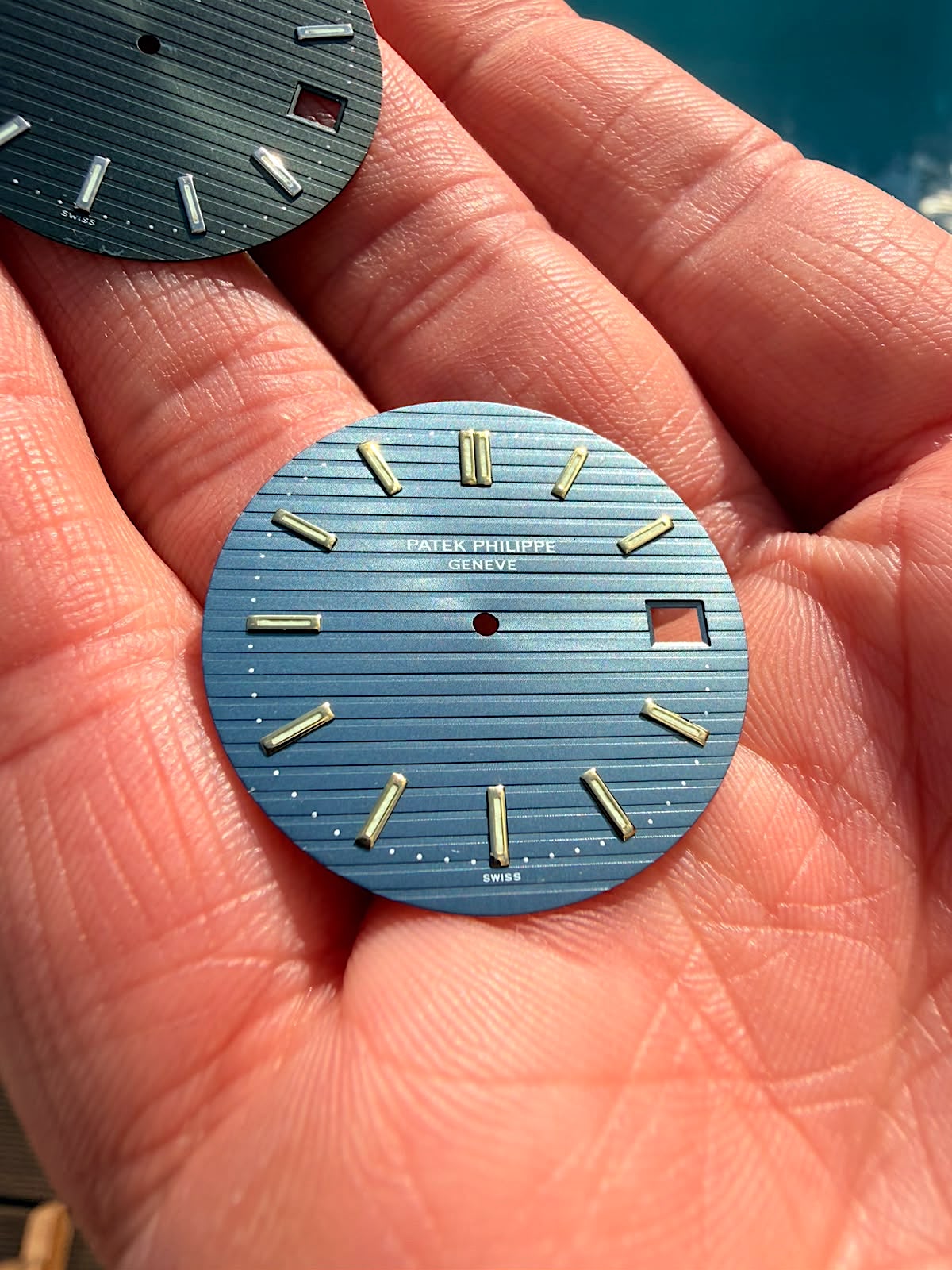 Patek Philippe Dial Light Blue “Swiss Only” for Nautilus 3700