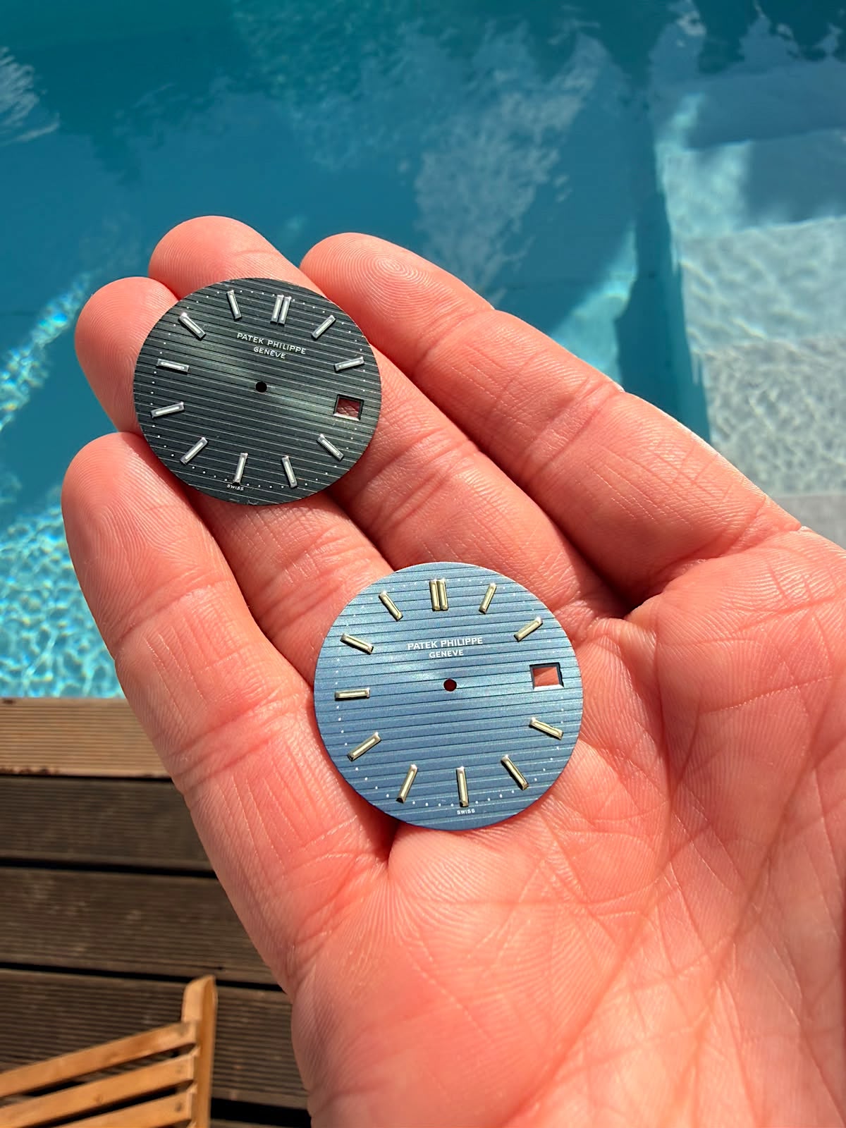 Patek Philippe Dial Light Blue “Swiss Only” for Nautilus 3700