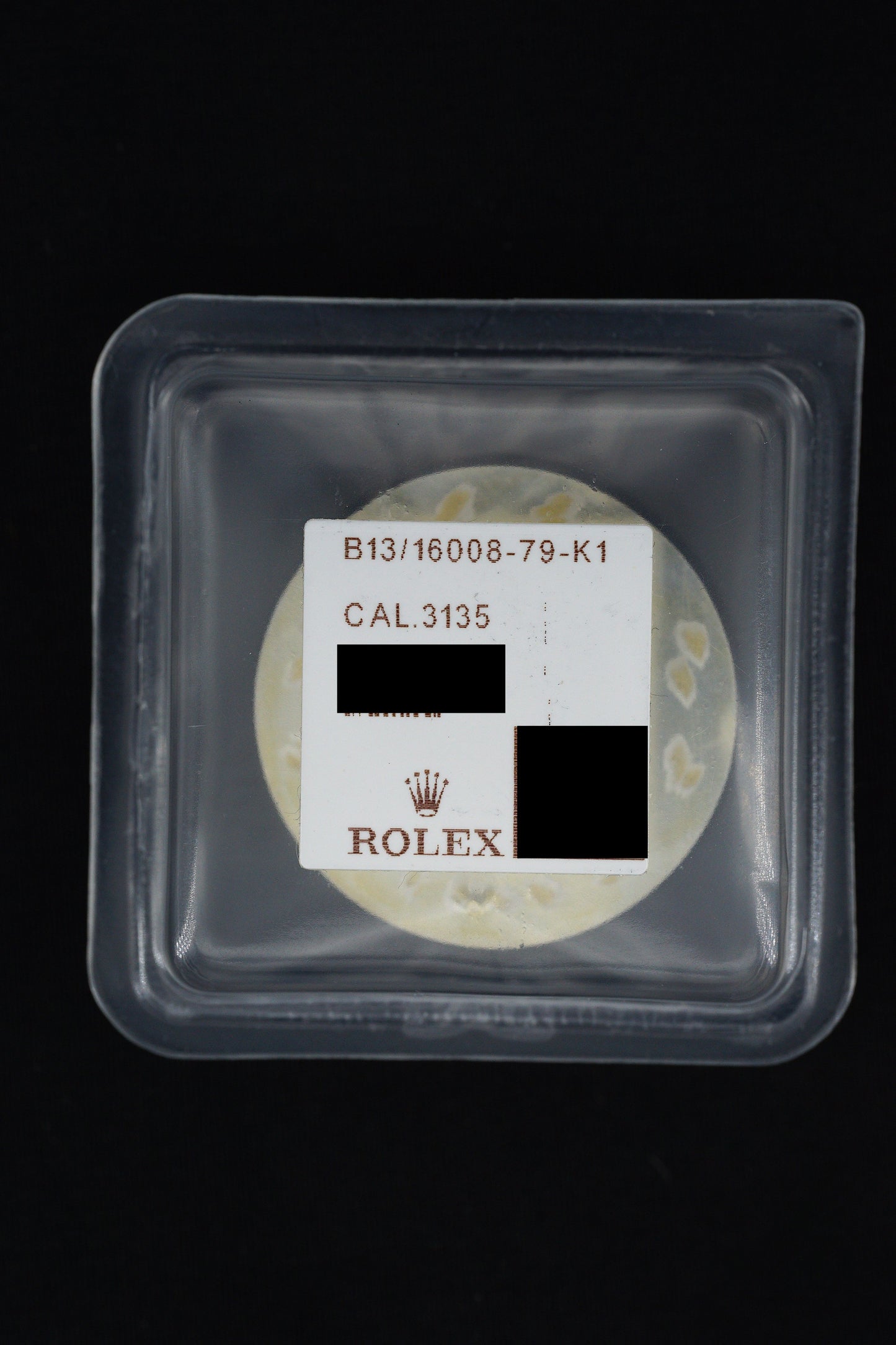 Rolex NOS „Pyramid“ Zifferblatt beige creme für OP Datejust  16013 | 16018 | 16233 | 16238 in Blister