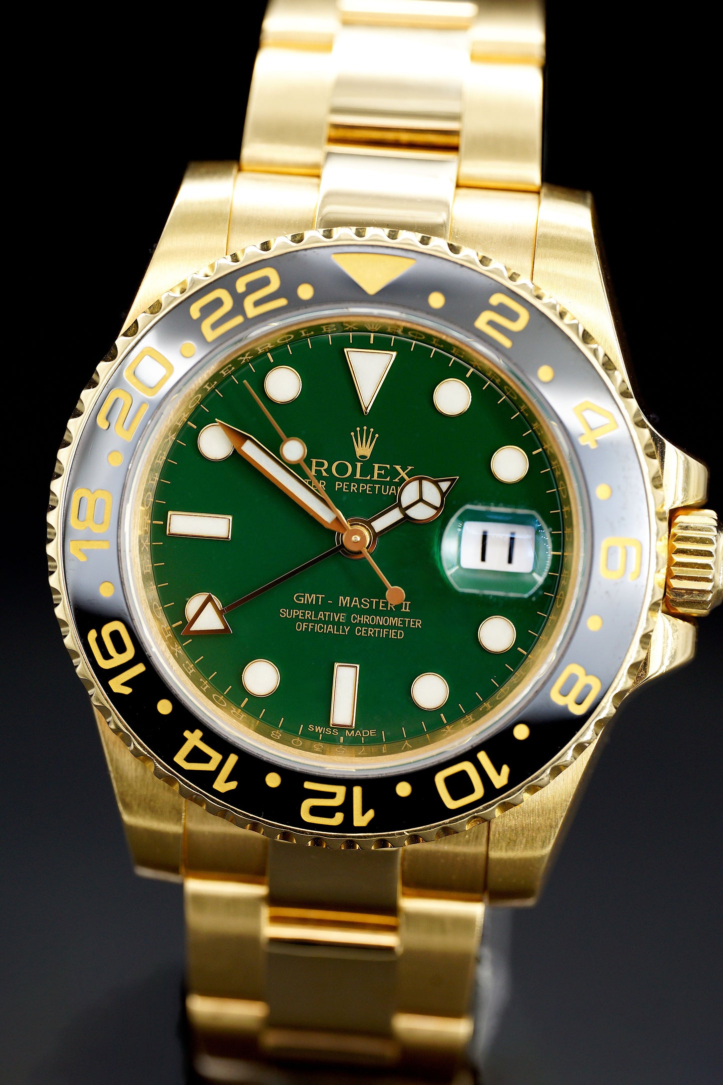 Rolex GMT-Master II 116718LN "Green Dial" Grün | Fullset | 2008