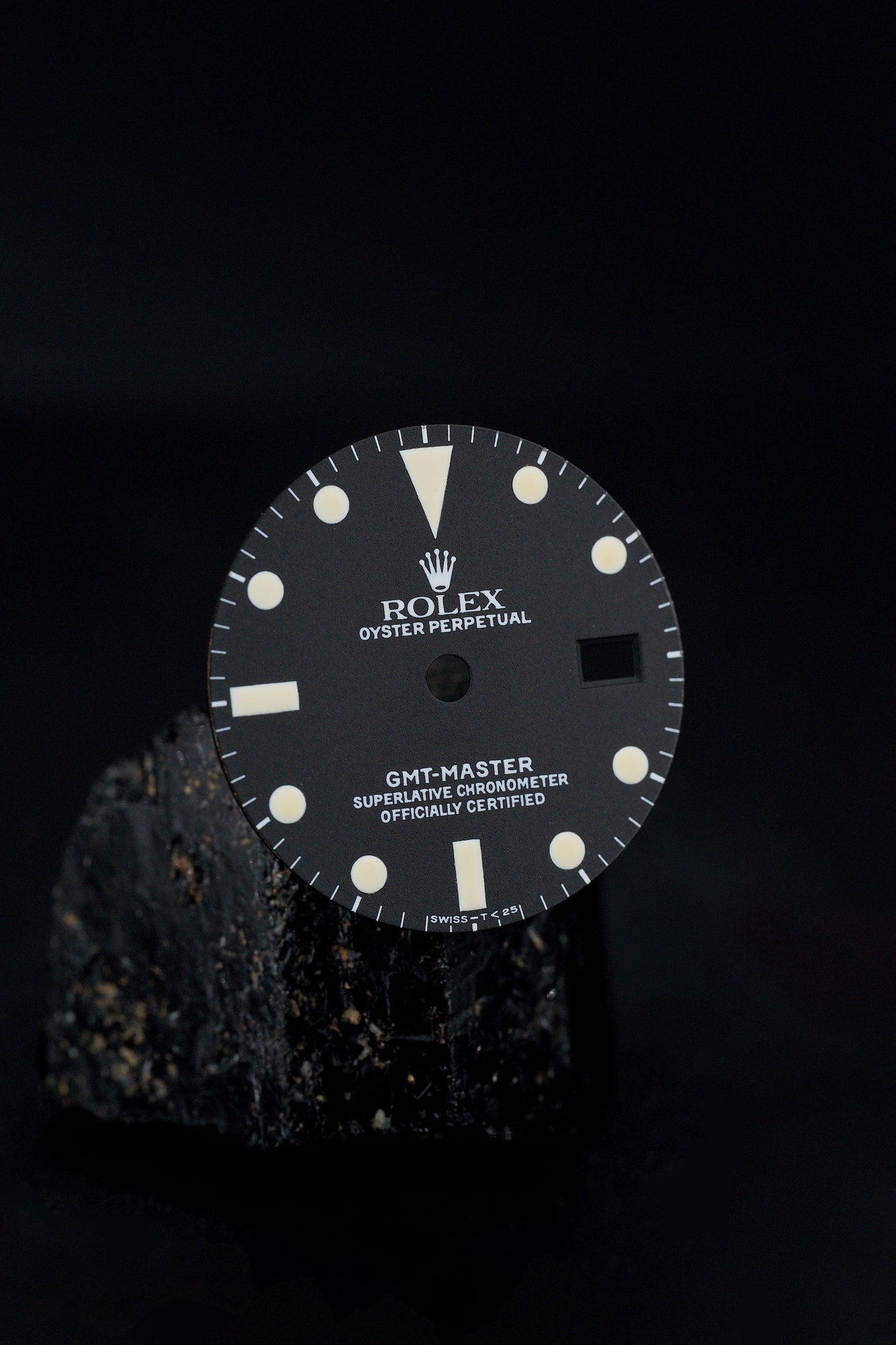 Rolex Zifferblatt (Matte Service Dial) für GMT 1675 Tritium