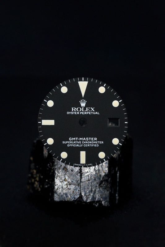 Rolex Zifferblatt (Matte Service Dial) für GMT 1675 Tritium
