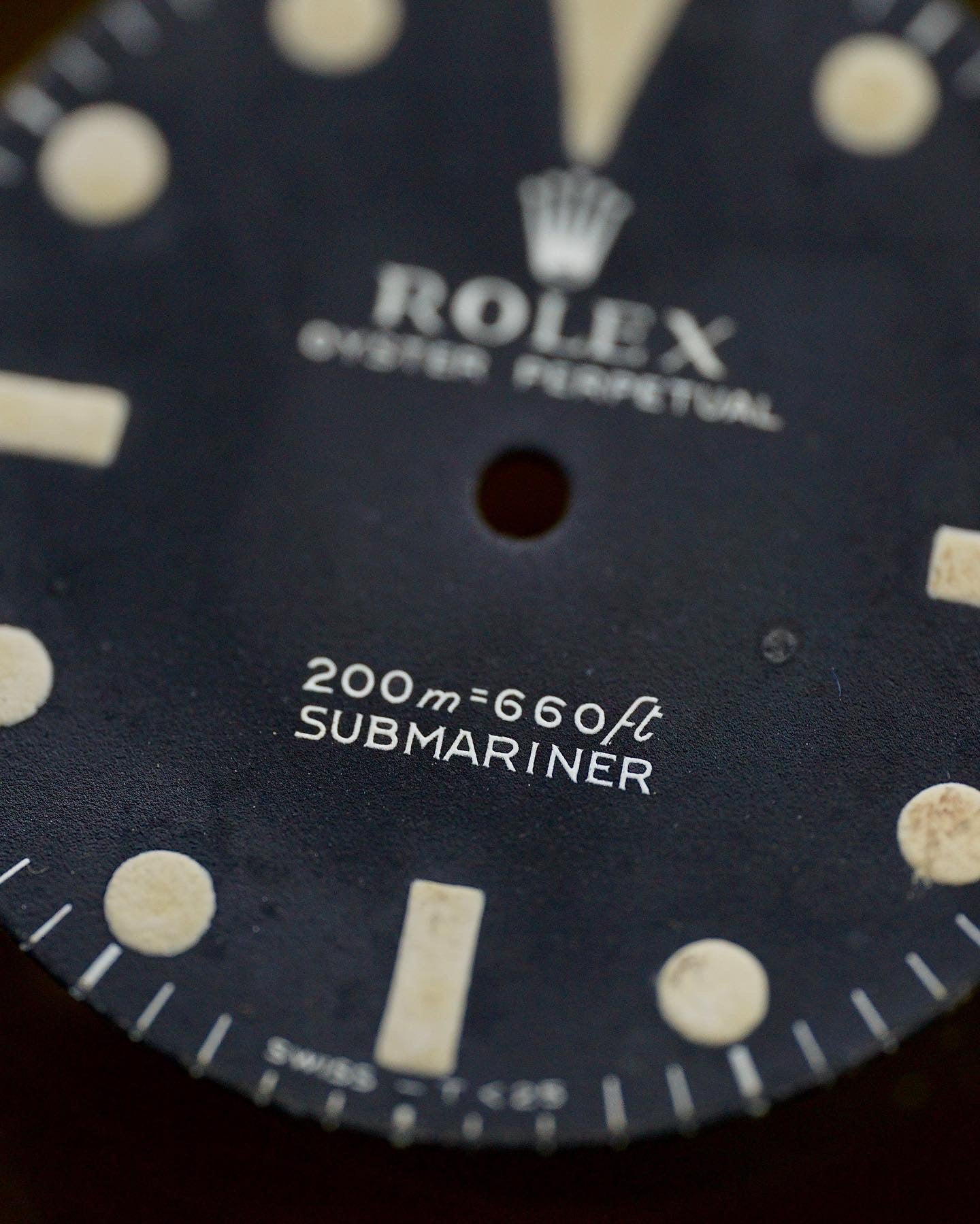 Rolex matte dial "Meters First" for Submariner 5513 tritium version