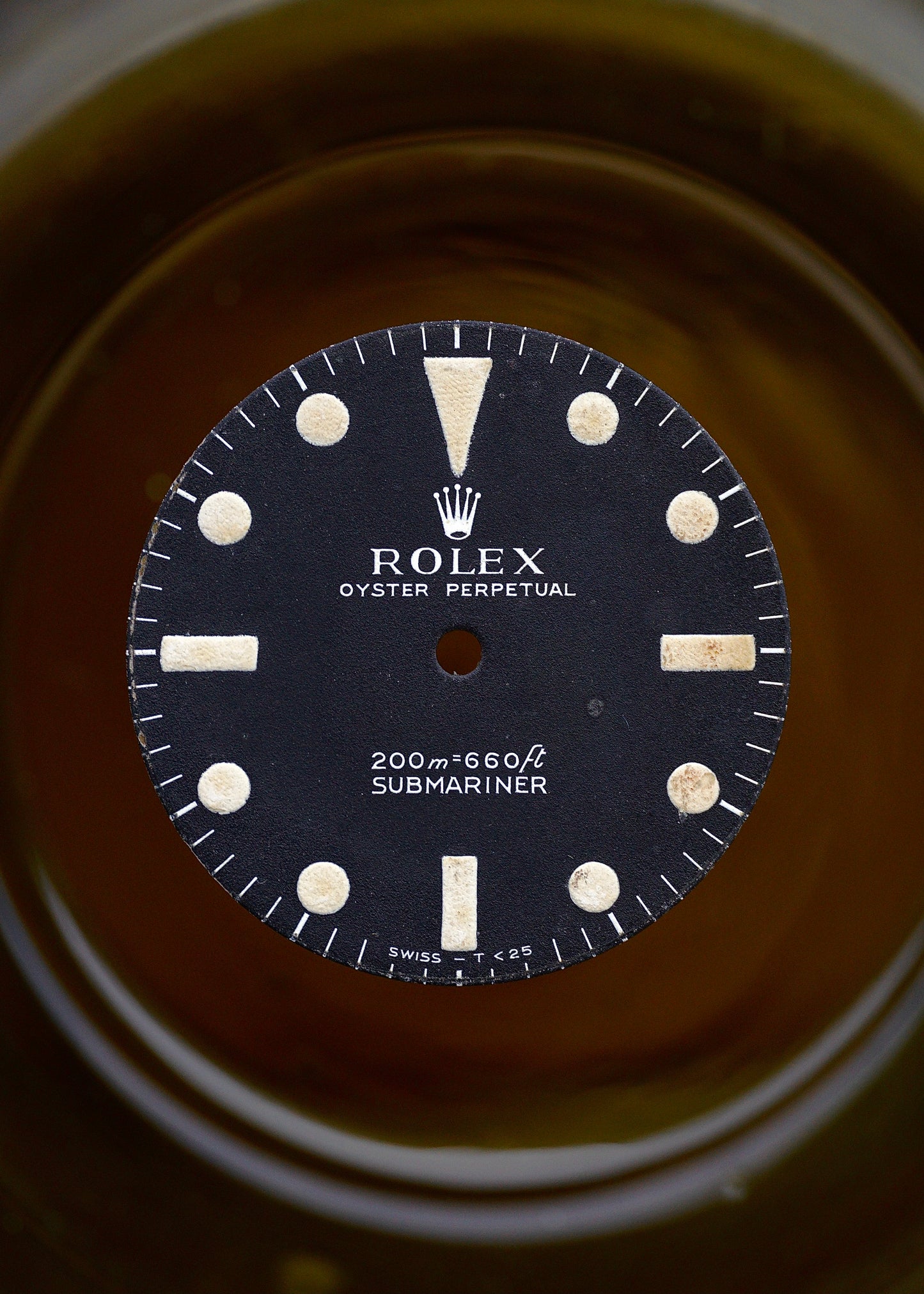 Rolex Zifferblatt matt "meters first" für Submariner 5513 Tritium Version