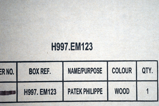 Patek Philippe NOS Holz Uhrenbox Ref. H997.EM12 für Nautilus & Aquanaut Modelle