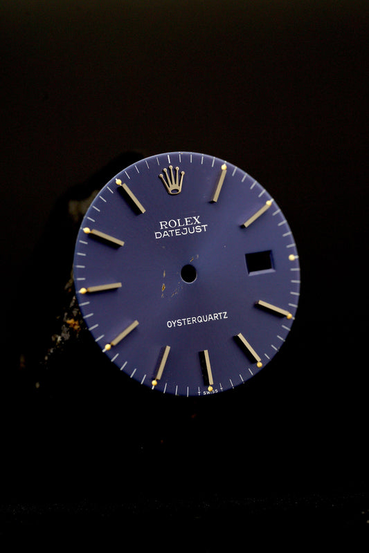 Rolex 1st Series Blue Dial for Oysterquartz Datejust 17014 | 17000 Tritium