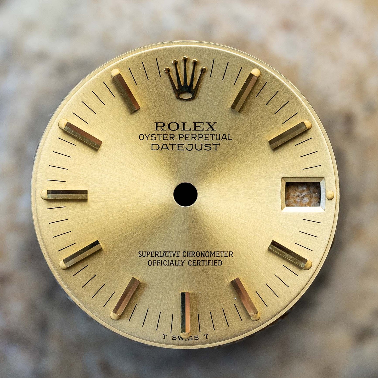 Rolex „golden“ Lady „Datejust“ 31 mm Zifferblatt gold für 68273 | 68278 Tritium