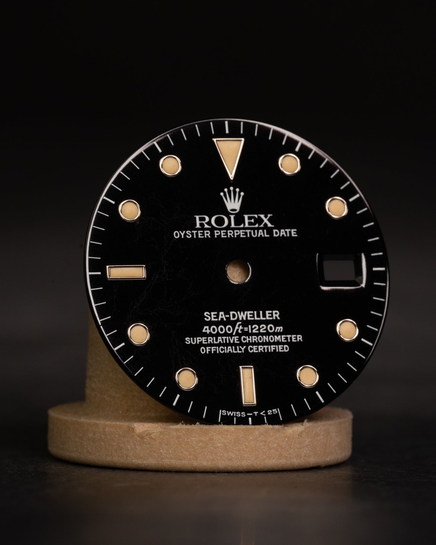 Rolex Zifferblatt für Sea-Dweller 16600 & 16660 Tripple six Tritium mit Patina