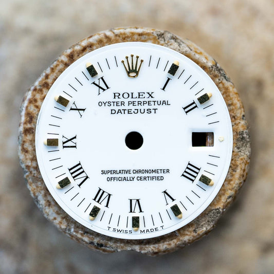 Rolex „white roman“ Lady Datejust 26 mm weiß for 6917 | 69178 | 69173 | 79173 | 79178 Tritium