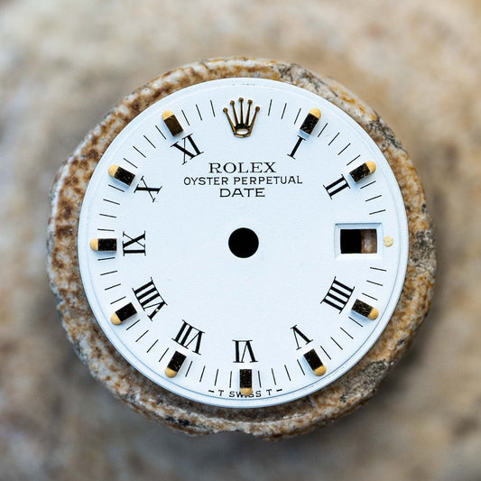 Rolex „white“ Lady „Date“ 26 mm white for 6917 | 69178 | 69173 | 79173 | 79178 Tritium