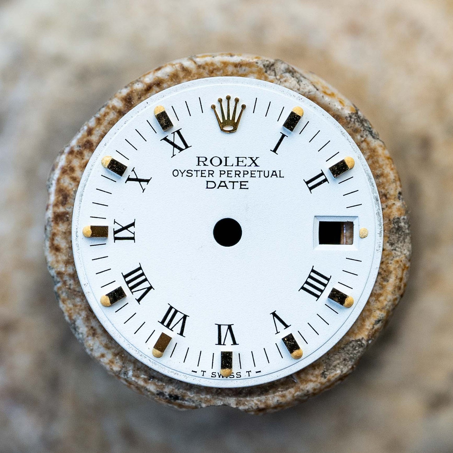 Rolex „white“ Lady „Date“ 26 mm white for 6917 | 69178 | 69173 | 79173 | 79178 Tritium