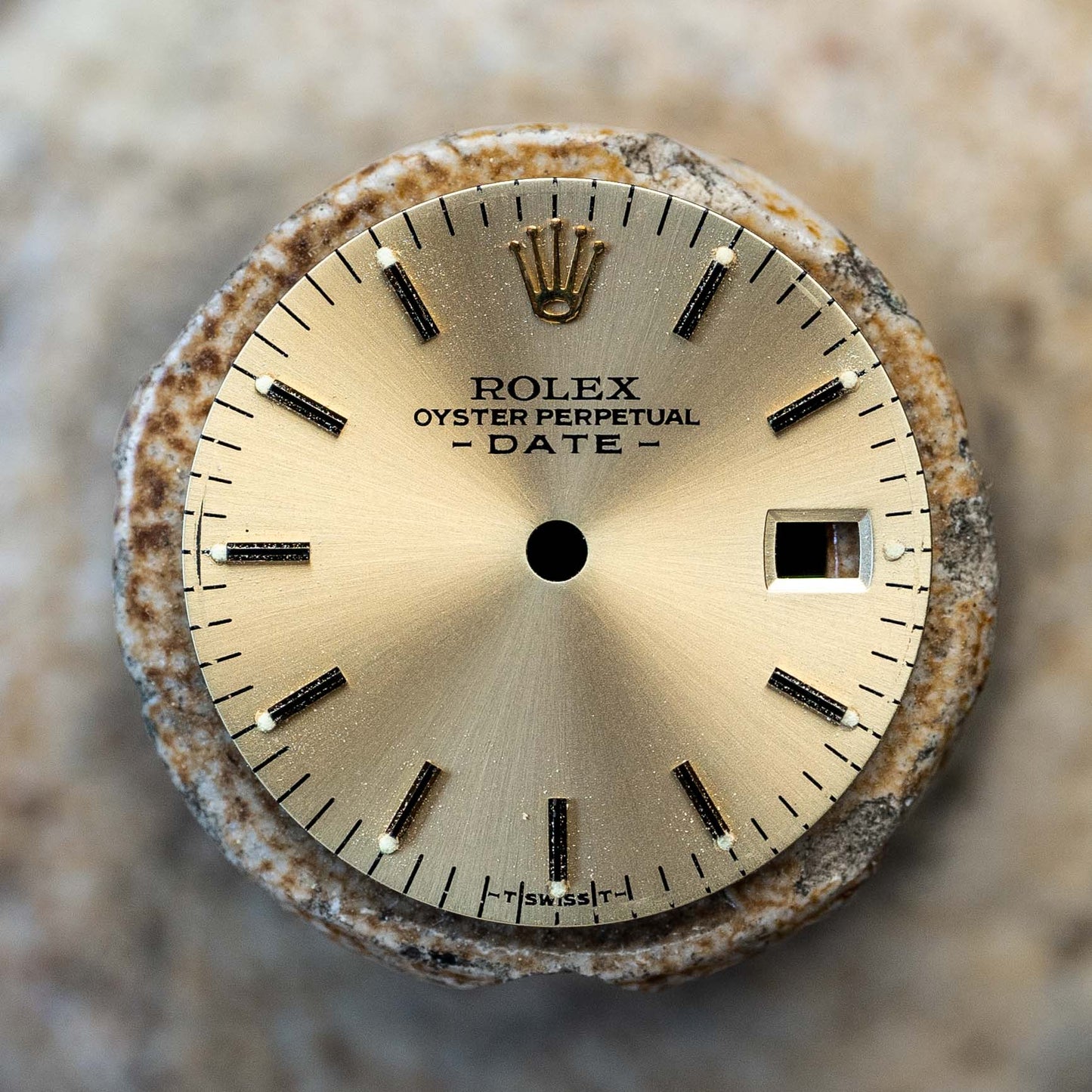 Rolex „golden“ Lady „Date“ 26 mm Zifferblatt gold für 6917 | 69178 | 69173 | 79173 | 79178 Tritium