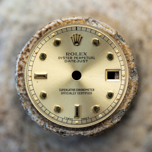 Rolex „Pin Ball“ Lady Datejust 26 mm Zifferblatt gold für 6917 | 69178 | 69173 | 79173 | 79178 Tritium