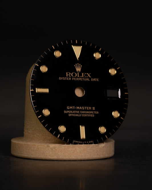 Rolex Zifferblatt schwarz  für GMT-Master II 16758 & 16753 Tritium
