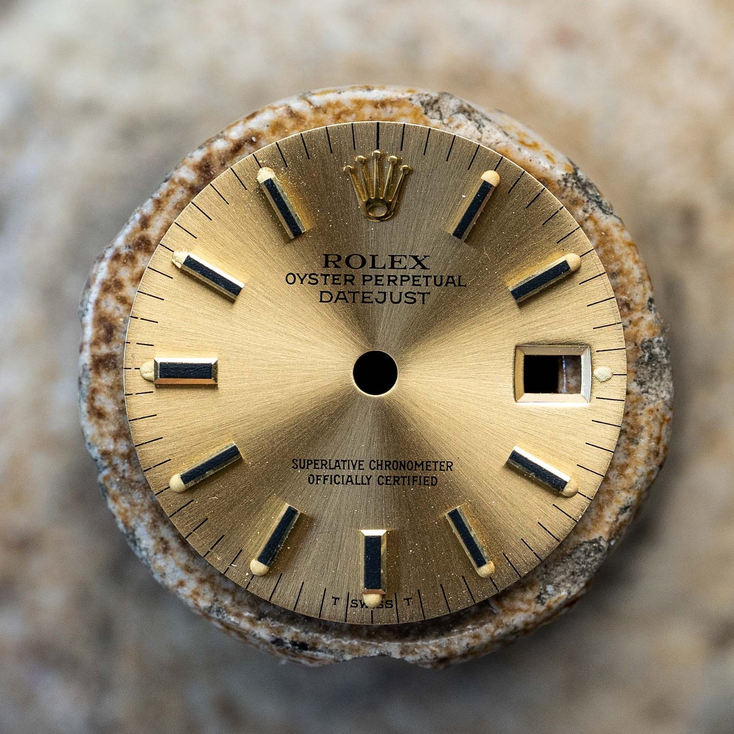 Rolex Lady Datejust 26 mm Zifferblatt gold für 6917 | 69178 | 69173 | 79173 | 79178 Tritium