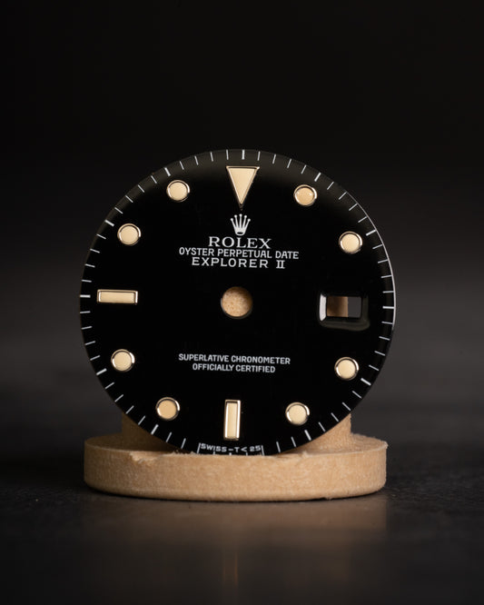 Rolex black dial for Explorer II 16570 | 16550 Tritium Patina