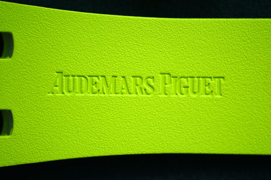 Audemars Piguet NOS Fancy Green Rubber Strap für Diver 26703ST.OO.A038CA.01