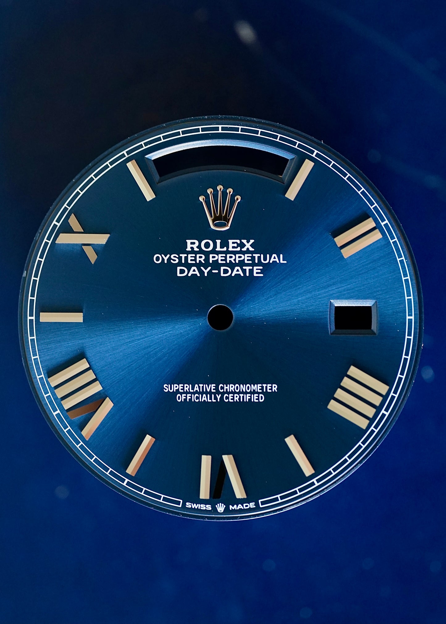 Rolex "blue roman" Zifferblatt für Day-Date 40 mm 228239 | 228206 | 228349 und andere