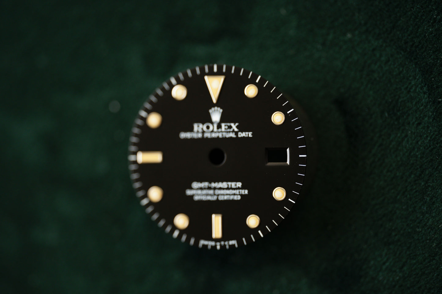 Rolex dial for GMT-Master 16750 & 16700 Tritium Patina