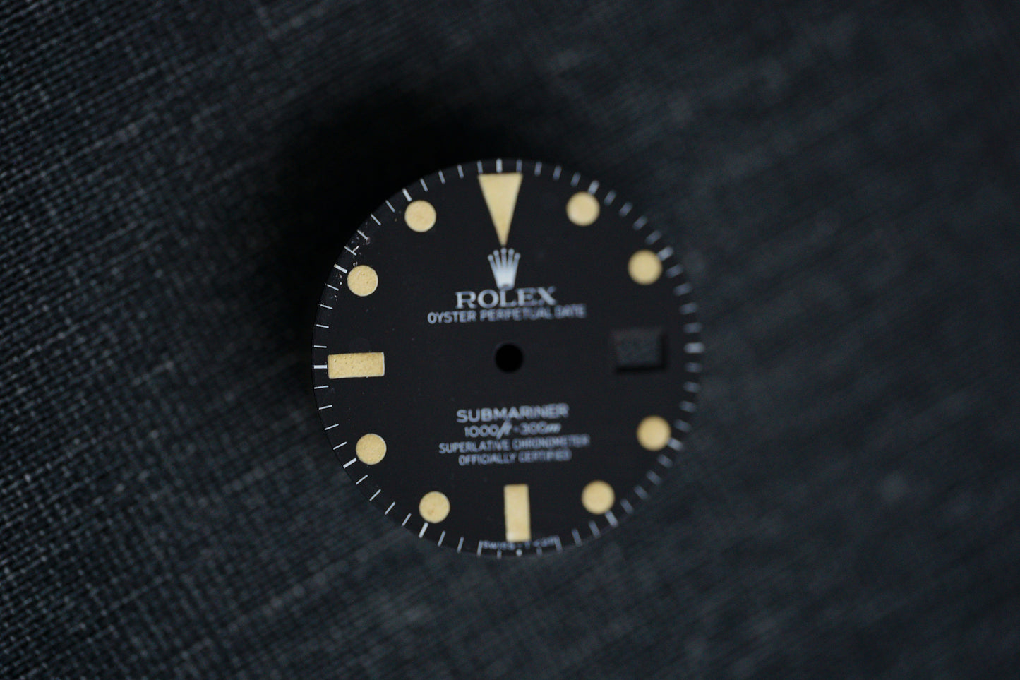 Rolex matte dial for Submariner 16800 with tritium lime