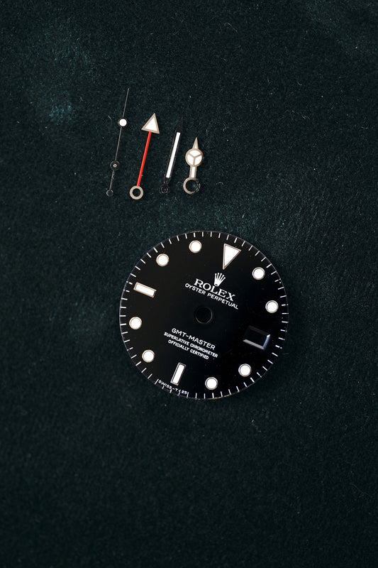 Rolex dial & hands for GMT-Master 16750 & 16700 Tritium Patina