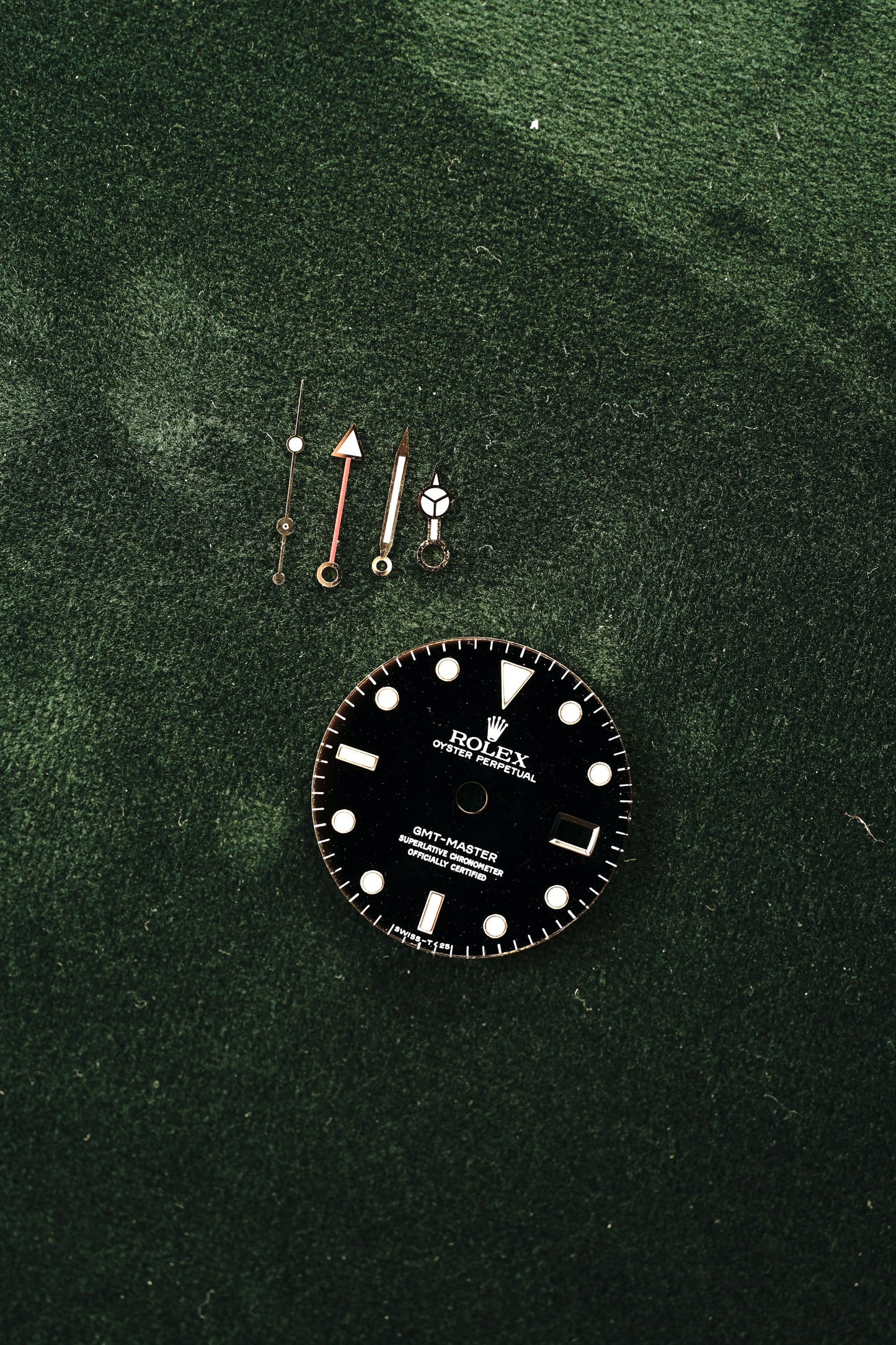 Rolex dial & hands for GMT-Master 16750 & 16700 Tritium Patina