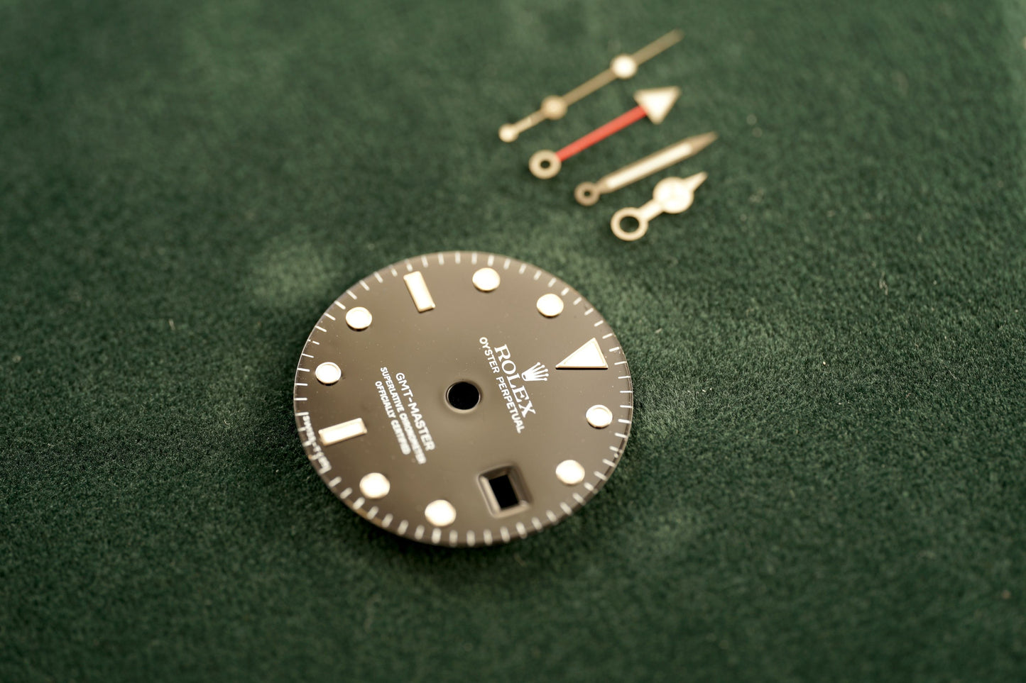 Rolex dial & hands for GMT-Master 16750 & 16700 Tritium Patina