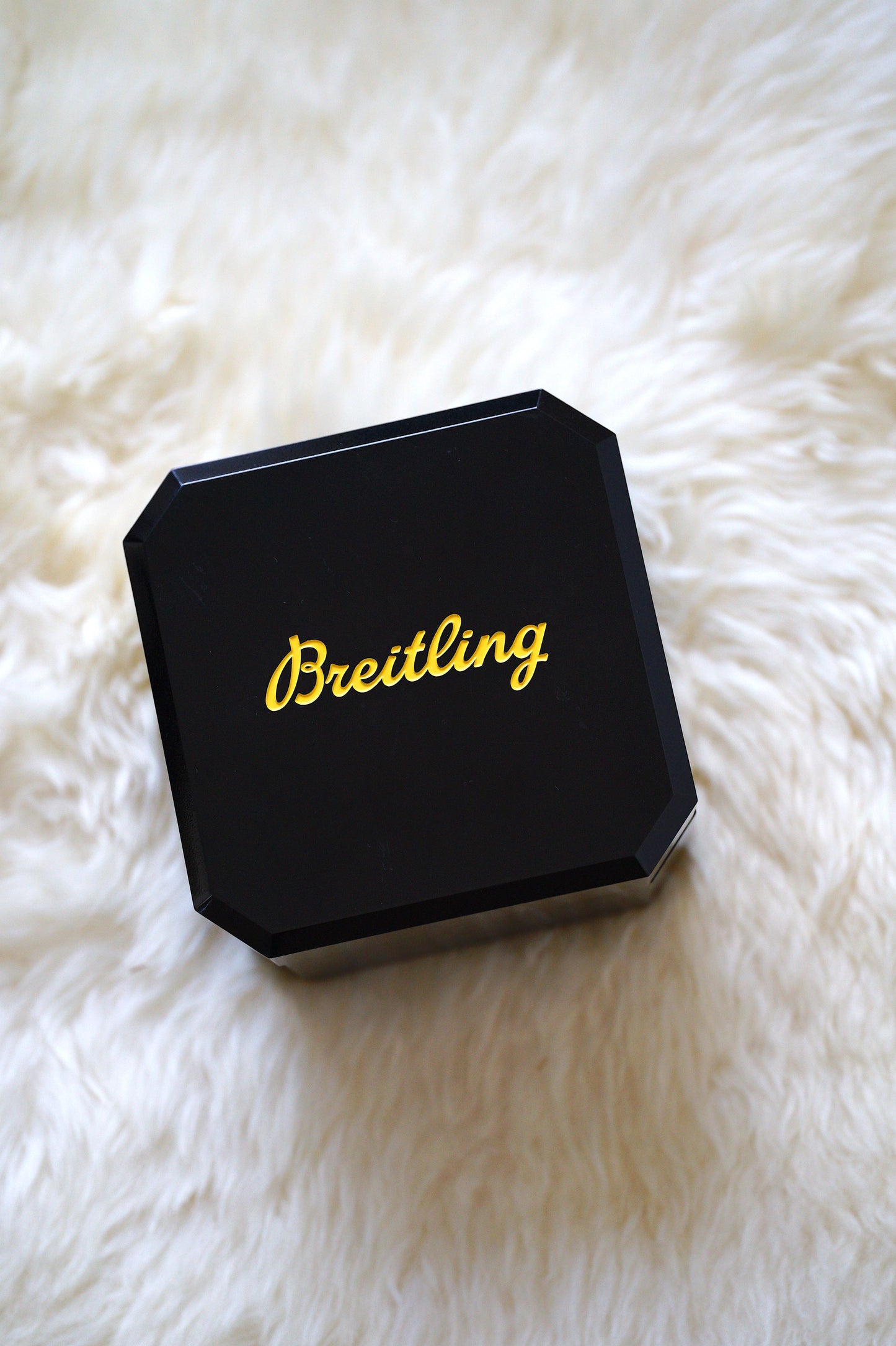 Breitling Vintage Bakelite Uhren Box mit Umkarton