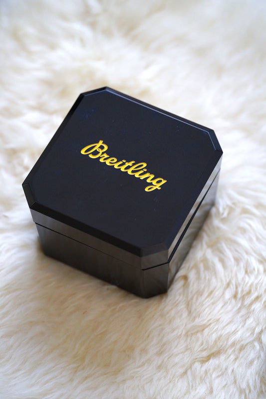 Breitling Vintage Bakelite Uhren Box mit Umkarton