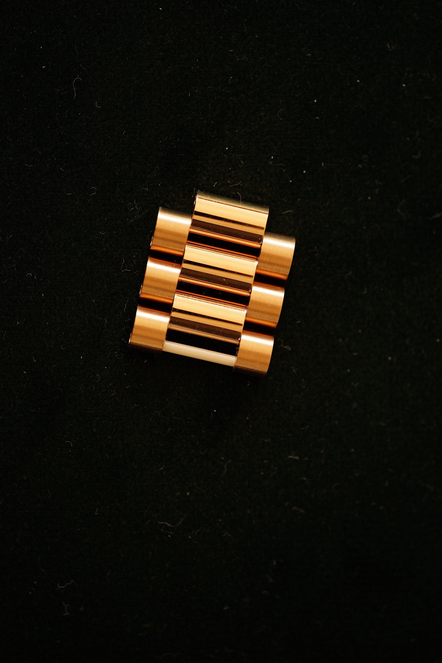 Rolex NOS 18 kt rose gold links (3x) for Day-Date 40 mm President